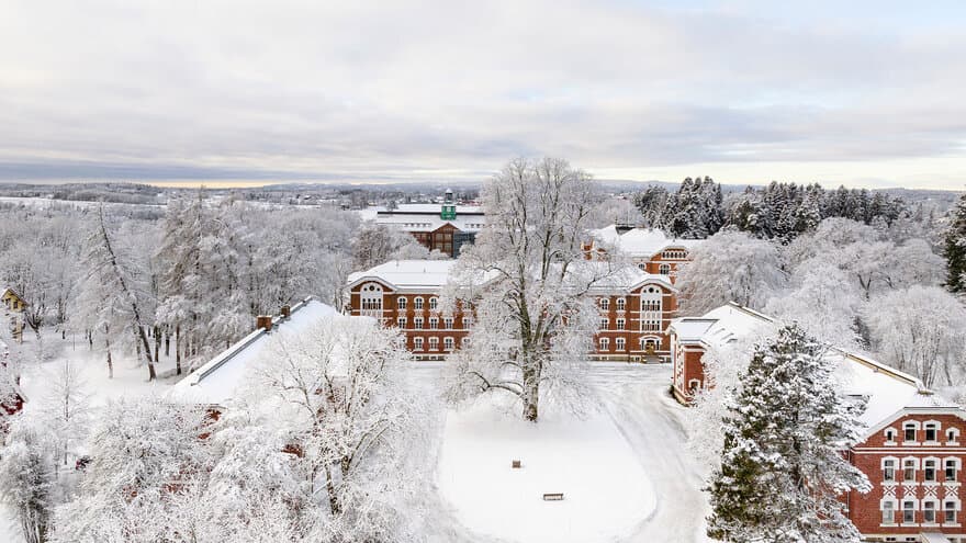 NMBU campus in winter.