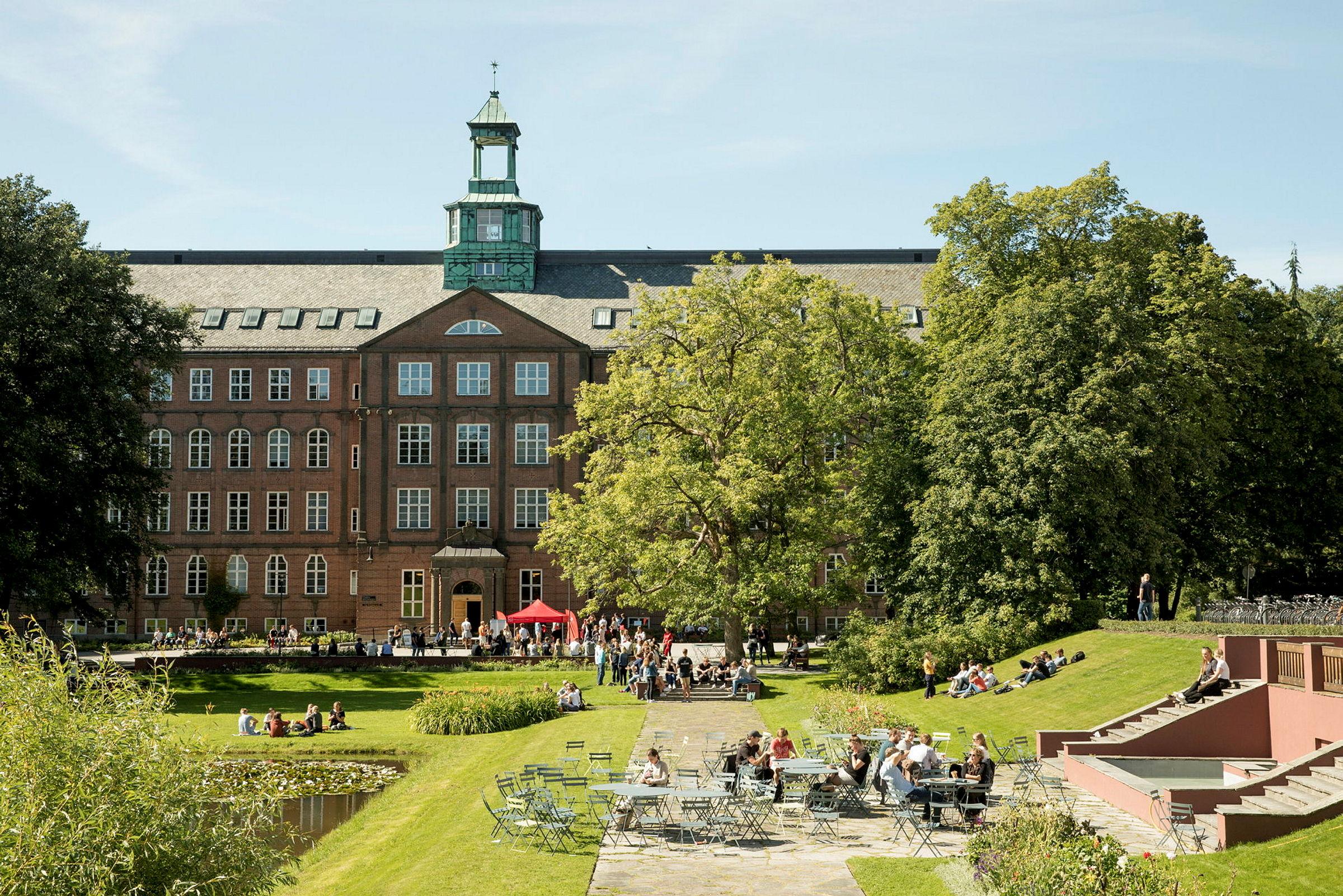 Nye studenter på plass første studiedag 14.8.2017