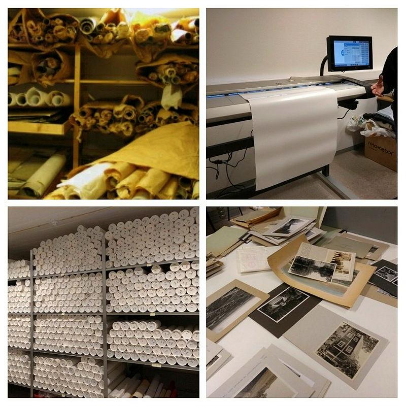 Landskapsarkitekturarkivet ILA på NMBU i 2011 og 2018