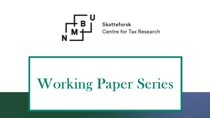 Final Working Paper Series Cover