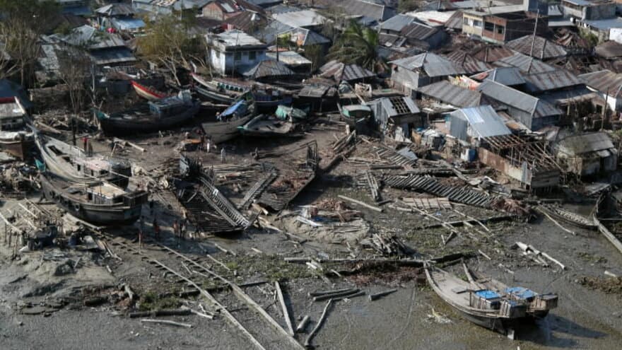Damage caused by Cyclone Sidr in Bangladesh