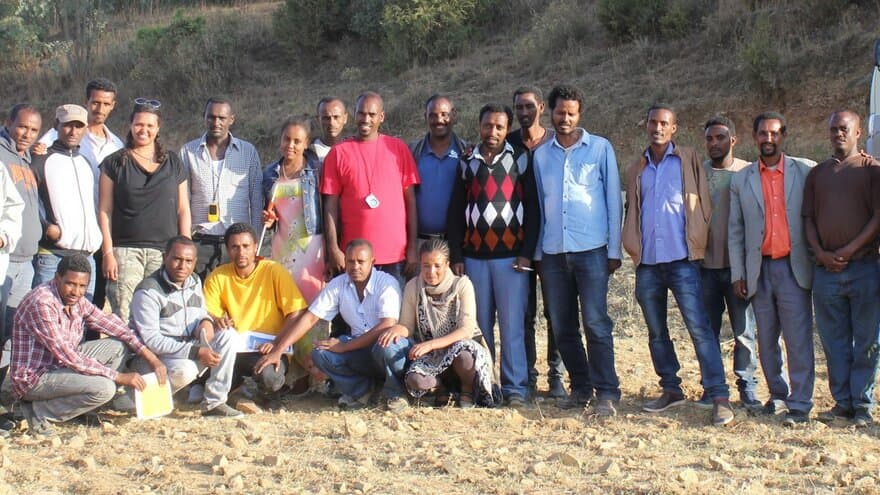 Group of young Ethiopian students