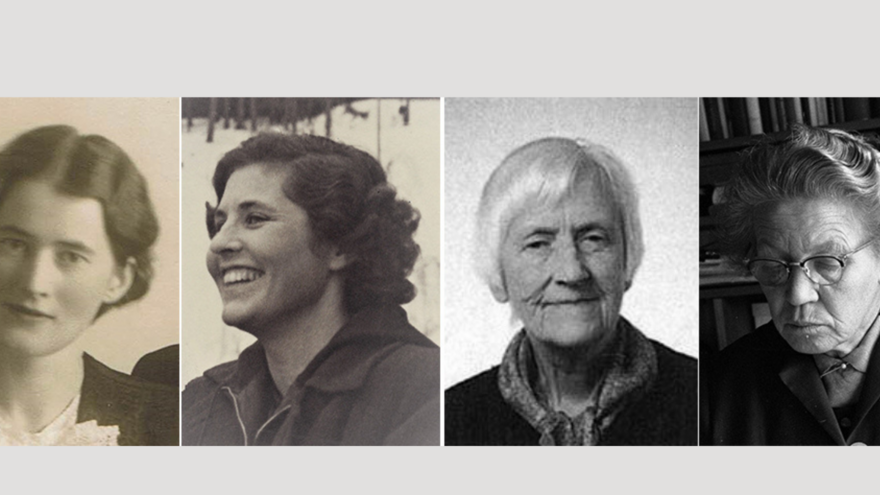 Sigrid Jahnsen (1910-1982), Else Collett (1905-1990), Torborg Zimmer (1911-2001), Karen Reistad (1900-1994): de fire første kvinnelige hagearkitektene i Norge.