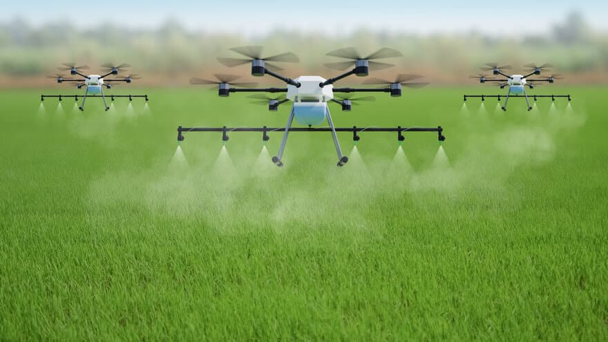 Droner har potensialet til å revolusjonere jord- og skogbruket. Foto: Shutterstock