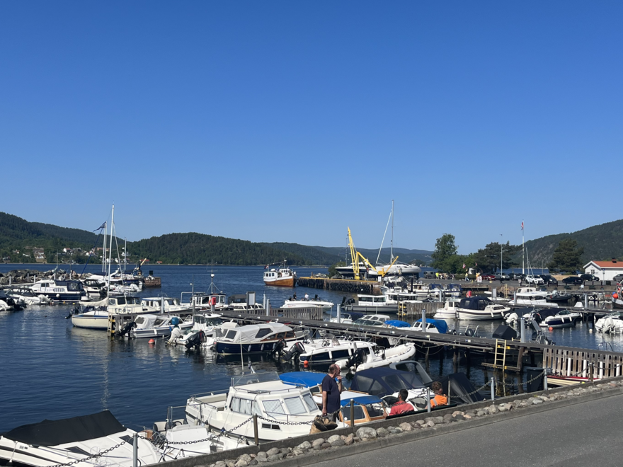 Harbour in Drøbak, Follo region Norway