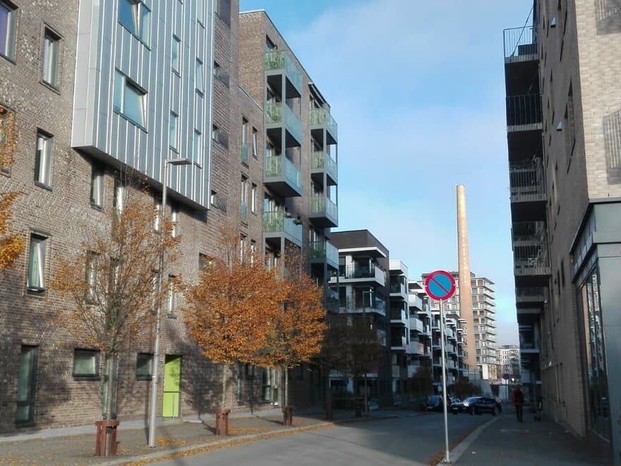Urban densification in Ensjø, Oslo.